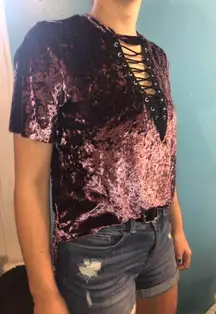 Purple Velvet Shirt 