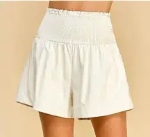 TCEC “Palmer” Faux Leather Shorts