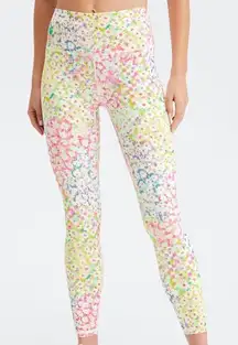 Fabletics Define PowerHold® High-Waisted 7/8 Legging Sz Small Patchwork Daisy