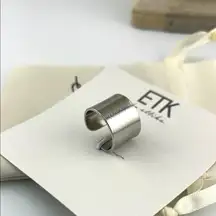 Nordstrom NWT ETK Silver cuff Adjustable Ring