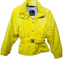 Head Yellow Vintage Belted Ski Snowboard Jacket Thermal Insulated Hong Kong‎ 8