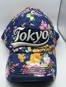 Robin Ruth Tokyo Floral Quilted Embroidered Trucker Baseball Snap Back‎ Hat