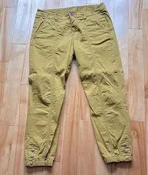 CAbi The Tracker Pants marigold #5504 Mid Rise Stretch Crop Snap Ankle pants