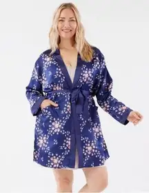 morgan lane x fabfitfun blue floral Allie robe NWT Size S/M