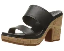 Timberland Roslyn Slide Platform Sandals Women’s Sz 9 Black Anti-Fatigue