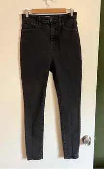 Charcoal faded black curvy high rise skinny jeans Size 29