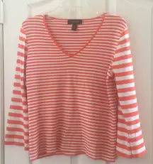 FINAL MARKDOWN Ladies’ cable & gauge V-neck Top (XL)