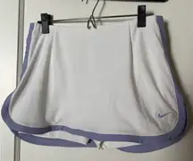 Nike Women's White and Lavender Skort