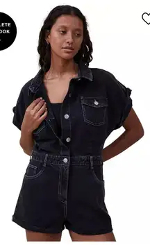 Denim Romper