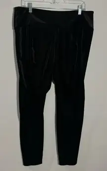 White House Black Market‎ Velvet Corduroy WHBM Runway Legging Black 18 Petite