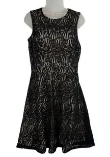 Tommy Hilfiger Black Lace Dress Sleeveless Middle Length Sz 6 NWT