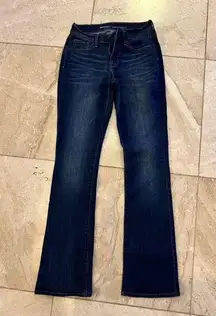 Old navy mid rise curvy profile size 0 dark wash denim jeans