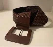 Reptile’s House Milano Brown Genuine Italian Leather Rope Belt