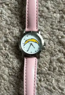 Game‎ Time women’s vintage pink genuine leather Chicago Chargers dainty watch