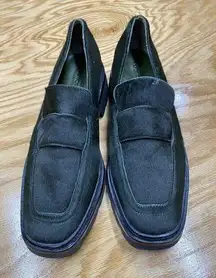 Vince Robin Penny Loafers 10 Fur Low Top Slip-On Square Toe Casual Shoes S56