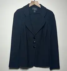 St. John Caviar Size 6 Black Blazer