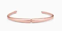 Stella & Dot Pave Inset Rose Gold Cuff Dainty Minimalist understated Elegant