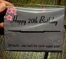 Happy 20th Birthday Bracelet “20 Balls One Ball For Each Super Year”