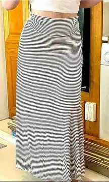 Striped maxi skirt