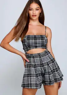 Plaid Romper