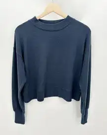 Cotton On Blue Crewneck Long Sleeve Pullover Sweater Women's Size X-Small XS