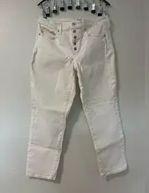 Universal Thread White Button Fly Jeans