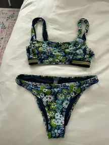 Aerie floral patterned bikini set