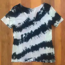 Dark And Light Teal Tie Dye Shirt