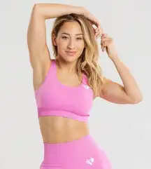 power seamless sports bra in pink