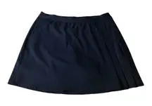 Lady Hagen Women Blue Golf Skirt Skort Size L Athletic Pockets Elastic Waist
