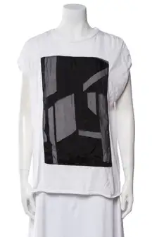 Helmut Lang Quell Jersey Tee Dress 3D Mesh OOP Art Design