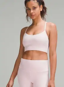 Lululemon Flow Y Nulu Longline Bra *Light Support, A–C Cups Flush Pink