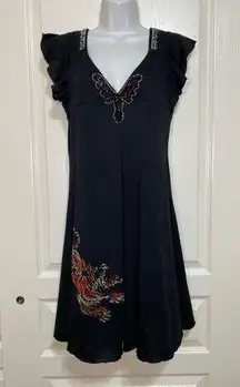 Ed Hardy Maxi Dress with‎ Embellishments, Size Medium