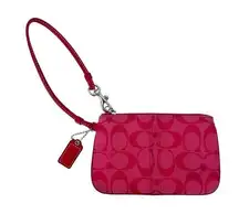 Coach  Red Monogram Wristlet