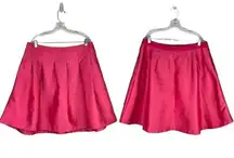 Lane Bryant Skirt 20 Fuchsia Back Zipper Elastic Band New