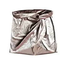 Skims Brown Velvet Mini Skirt