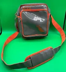 Orange Vintage Roxy 90s bag Patent Vinyl case Y2K Limited Edition Crossbody Rare