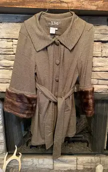 LAL faux fur cuff‎ sleeve brown lightweight cost