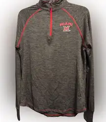 Miami University RedHawks Colosseum Women's 1/4 Zip Pullover, Large