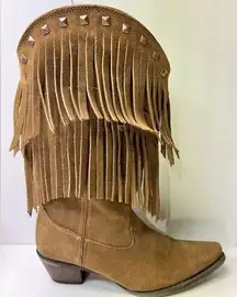 Crush™ by Durango® Women's 12” Lifestyle Fringe Western Boot Brown Size 7.5 $185