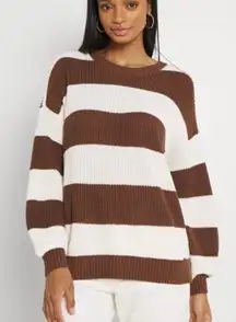 Hollister Brown Striped Sweater