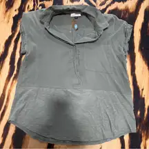 Universal Thread Olive Green Boxy Polo Blouse