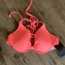 Hurley| Neon pink Bikini Top sz Medium