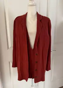NWOT Free People Lizzie Blazer Rust Romper. MSRP $98 
