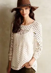 Sunday in Brooklyn Anthro Laced Interlude Top Size Small