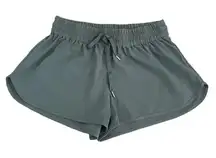 TNA Revolve Olive Green Elastic Waist Sporty Running Mid-Riser’ Shorts SZ XS