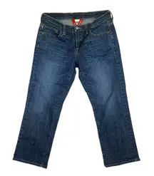 Lucky Brand Crop Jeans Sz 4 Ladies Cropped Med Blue Denim