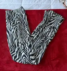 Zebra Pants Shein Flare Print