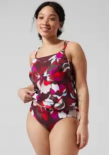 NWT Athleta Seascape Bra Cup Tankini Top Size 32 D/DD