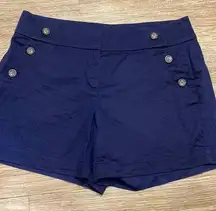 White House Black market navy Blue shorts size 6